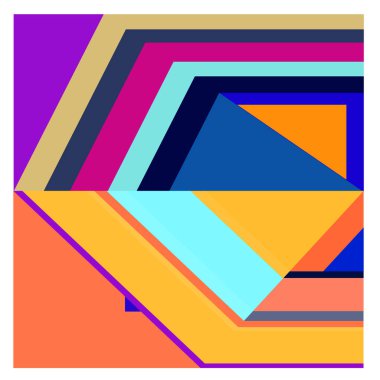 Kaynak için vektör renkli geometrik ve eğri arkaplan deseni