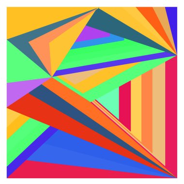 Kaynak için vektör renkli geometrik ve eğri arkaplan deseni