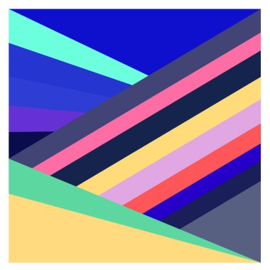 Kaynak için vektör renkli geometrik ve eğri arkaplan deseni