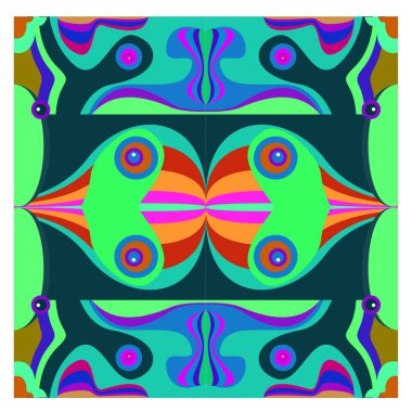 Kaynak için vektör renkli geometrik ve eğri arkaplan deseni