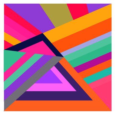 Kaynak için vektör renkli geometrik ve eğri arkaplan deseni