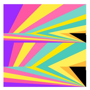 Kaynak için vektör renkli geometrik ve eğri arkaplan deseni