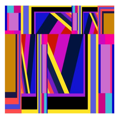 Kaynak için vektör renkli geometrik ve eğri arkaplan deseni