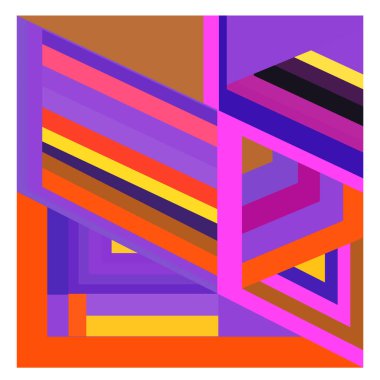 Kaynak için vektör renkli geometrik ve eğri arkaplan deseni