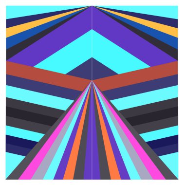 Kaynak için vektör renkli geometrik ve eğri arkaplan deseni