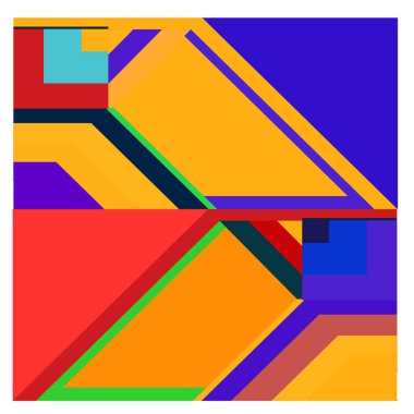 Kaynak için vektör renkli geometrik ve eğri arkaplan deseni