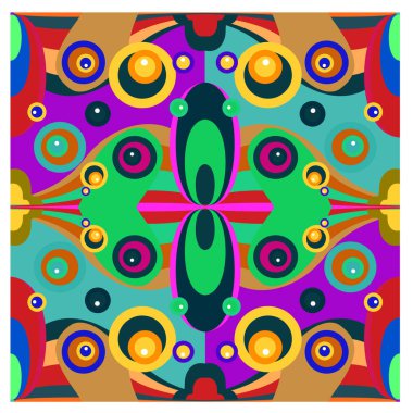 Kaynak için vektör renkli geometrik ve eğri arkaplan deseni