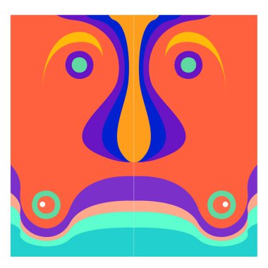 Kaynak için vektör renkli geometrik ve eğri arkaplan deseni