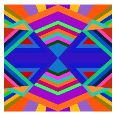 Kaynak için vektör renkli geometrik ve eğri arkaplan deseni