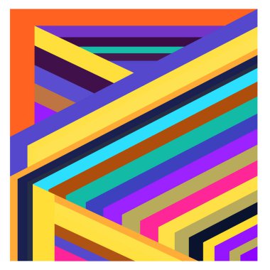 Kaynak için vektör renkli geometrik ve eğri arkaplan deseni