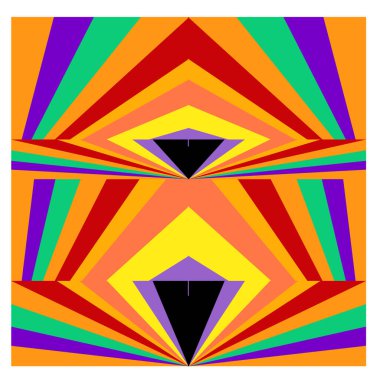 Kaynak için vektör renkli geometrik ve eğri arkaplan deseni