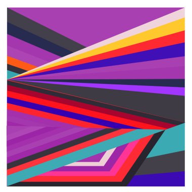 Kaynak için vektör renkli geometrik ve eğri arkaplan deseni