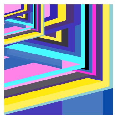 Kaynak için vektör renkli geometrik ve eğri arkaplan deseni