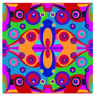 Kaynak için vektör renkli geometrik ve eğri arkaplan deseni