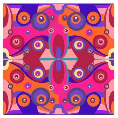 Kaynak için vektör renkli geometrik ve eğri arkaplan deseni