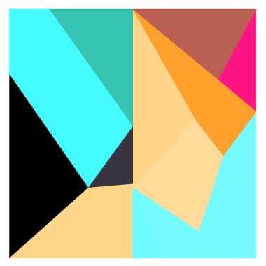 Kaynak için vektör renkli geometrik ve eğri arkaplan deseni