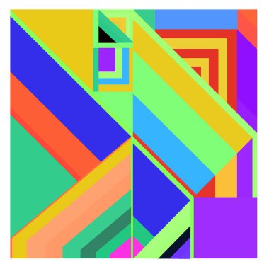 Kaynak için vektör renkli geometrik ve eğri arkaplan deseni