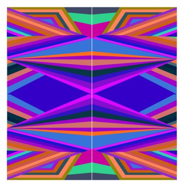 Kaynak için vektör renkli geometrik ve eğri arkaplan deseni