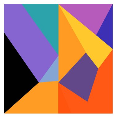 Kaynak için vektör renkli geometrik ve eğri arkaplan deseni