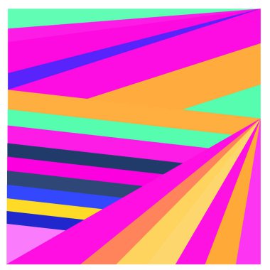 Kaynak için vektör renkli geometrik ve eğri arkaplan deseni