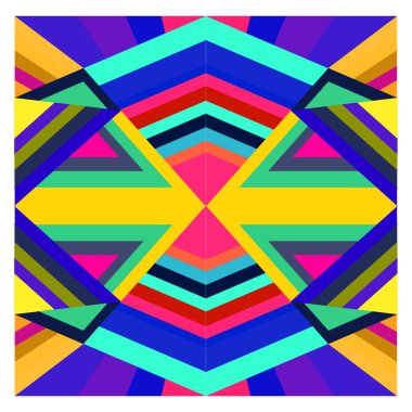 Kaynak için vektör renkli geometrik ve eğri arkaplan deseni