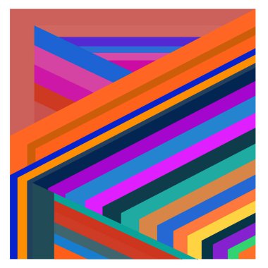 Kaynak için vektör renkli geometrik ve eğri arkaplan deseni