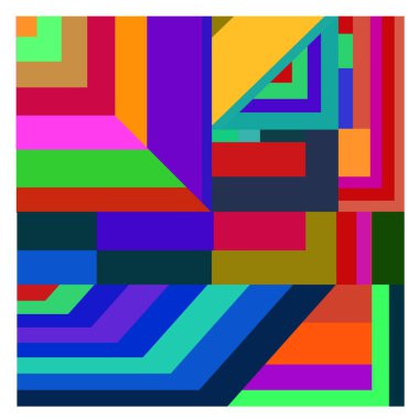 Kaynak için vektör renkli geometrik ve eğri arkaplan deseni