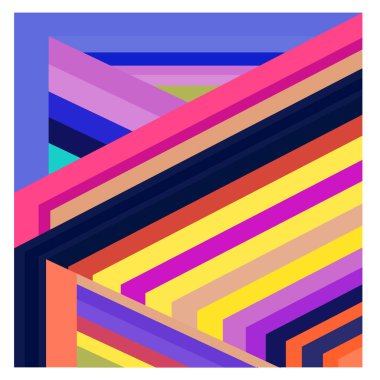 Kaynak için vektör renkli geometrik ve eğri arkaplan deseni