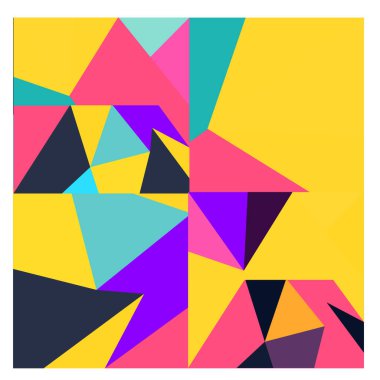 Kaynak için vektör renkli geometrik ve eğri arkaplan deseni