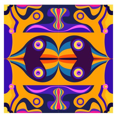 Kaynak için vektör renkli geometrik ve eğri arkaplan deseni