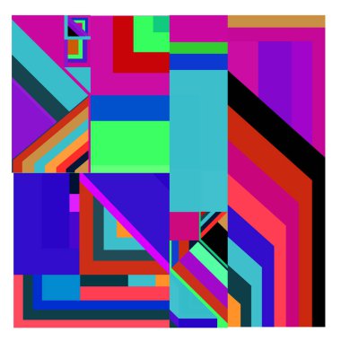 Kaynak için vektör renkli geometrik ve eğri arkaplan deseni