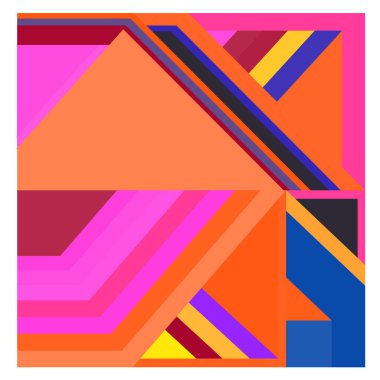 Kaynak için vektör renkli geometrik ve eğri arkaplan deseni