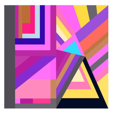 Kaynak için vektör renkli geometrik ve eğri arkaplan deseni