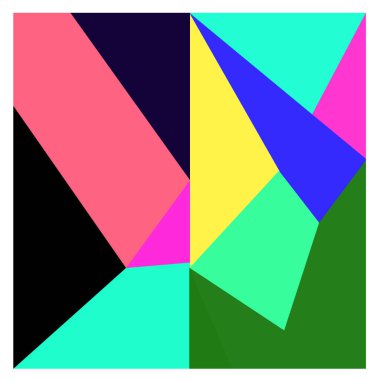 Kaynak için vektör renkli geometrik ve eğri arkaplan deseni