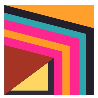 Kaynak için vektör renkli geometrik ve eğri arkaplan deseni