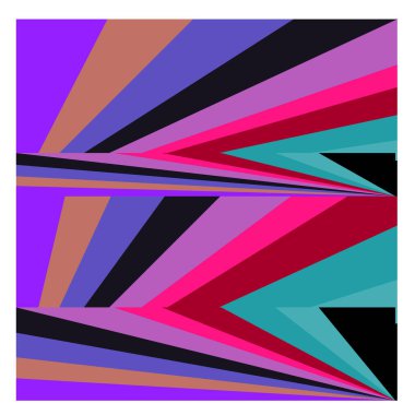 Kaynak için vektör renkli geometrik ve eğri arkaplan deseni