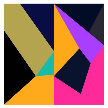 Kaynak için vektör renkli geometrik ve eğri arkaplan deseni