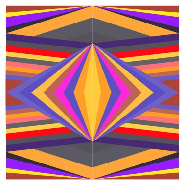 Kaynak için vektör renkli geometrik ve eğri arkaplan deseni