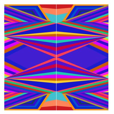 Kaynak için vektör renkli geometrik ve eğri arkaplan deseni