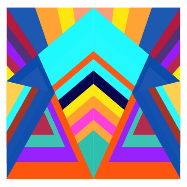 Kaynak için vektör renkli geometrik ve eğri arkaplan deseni