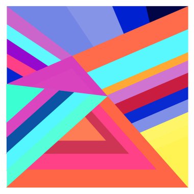 Kaynak için vektör renkli geometrik ve eğri arkaplan deseni