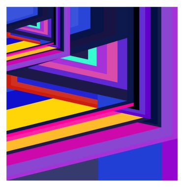 Kaynak için vektör renkli geometrik ve eğri arkaplan deseni