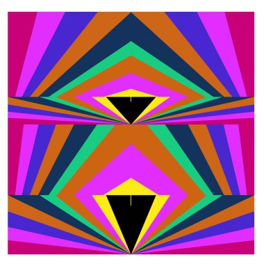 Kaynak için vektör renkli geometrik ve eğri arkaplan deseni