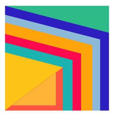 Kaynak için vektör renkli geometrik ve eğri arkaplan deseni