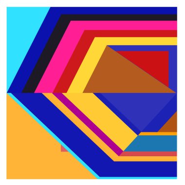 Kaynak için vektör renkli geometrik ve eğri arkaplan deseni