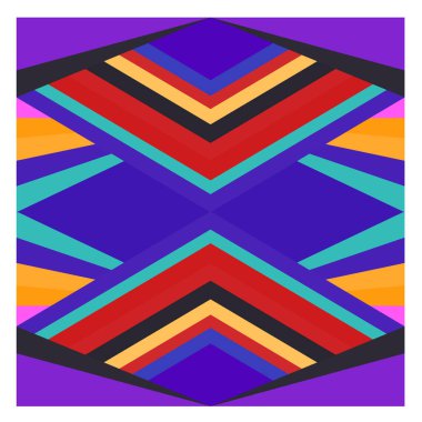 Kaynak için vektör renkli geometrik ve eğri arkaplan deseni