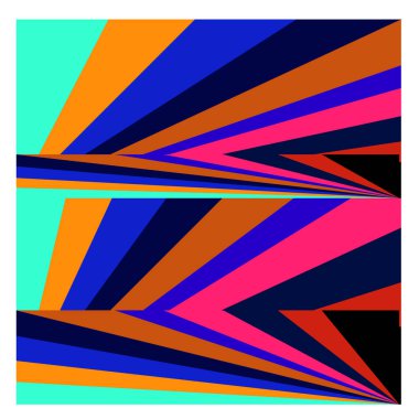 Kaynak için vektör renkli geometrik ve eğri arkaplan deseni