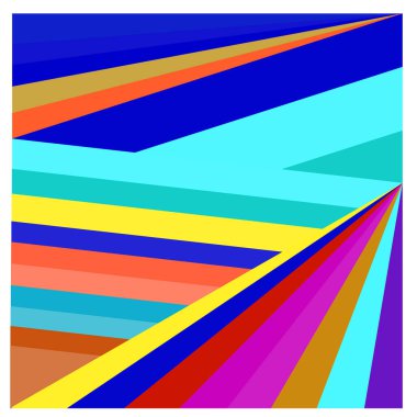 Kaynak için vektör renkli geometrik ve eğri arkaplan deseni