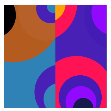 Kaynak için vektör renkli geometrik ve eğri arkaplan deseni