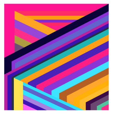 Kaynak için vektör renkli geometrik ve eğri arkaplan deseni